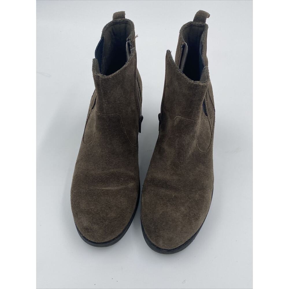 Clarks Women's Nevella Bell Boots Booties Chelsea Suede Brown Size 6 - Picture 7 of 10